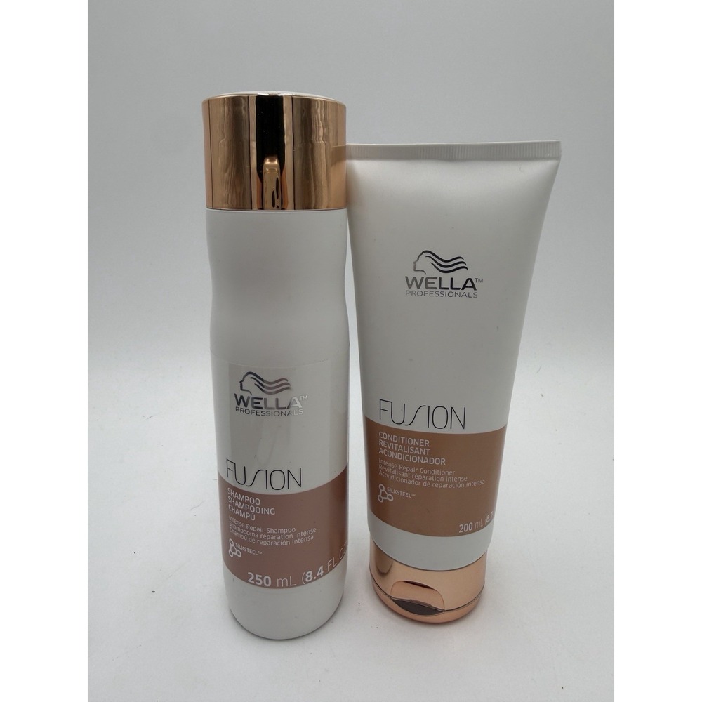 Wella Fusion Intense Repair Shampoo 8.4 oz & Conditioner 6.7 oz Duo NEW